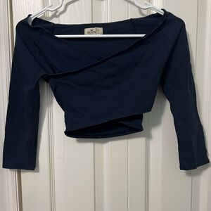 Off the shoulder wrapped top